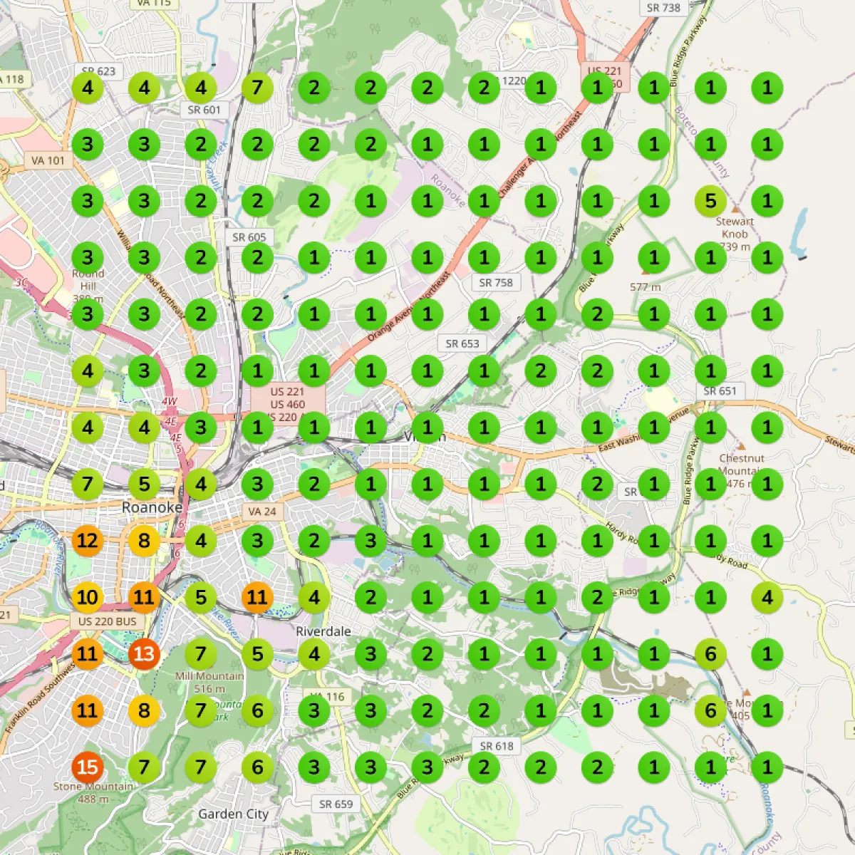 Wellness clinic local rank grid after
